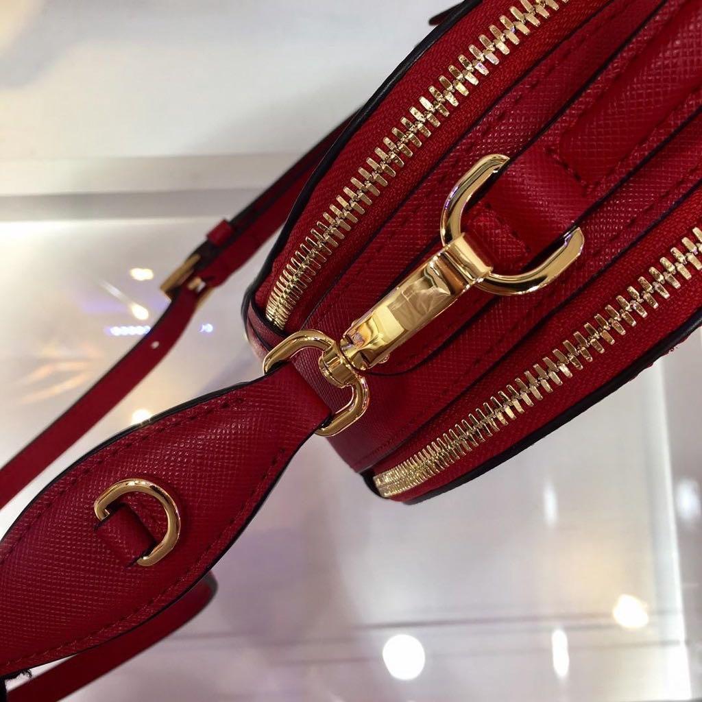 Prada odette heart bag red preorder, Luxury, Bags & Wallets on