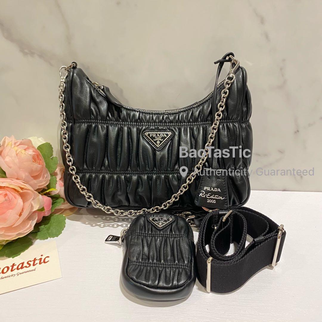 Authentic Prada Promenade Saffiano Mini Leather Bag, Luxury, Bags & Wallets  on Carousell