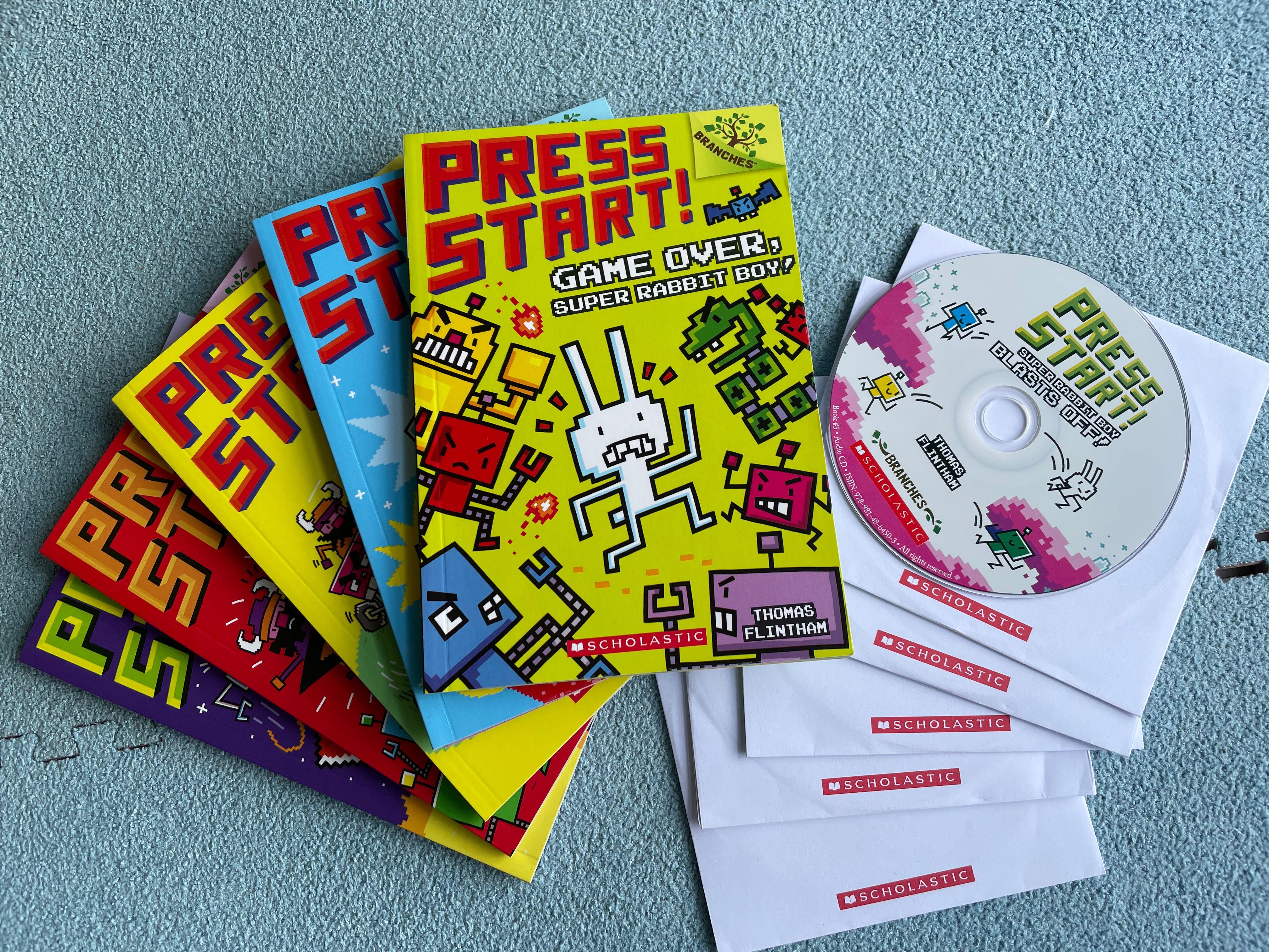 Press Start Vol.1-5 with CD, 興趣及遊戲, 書本& 文具, 小朋友書