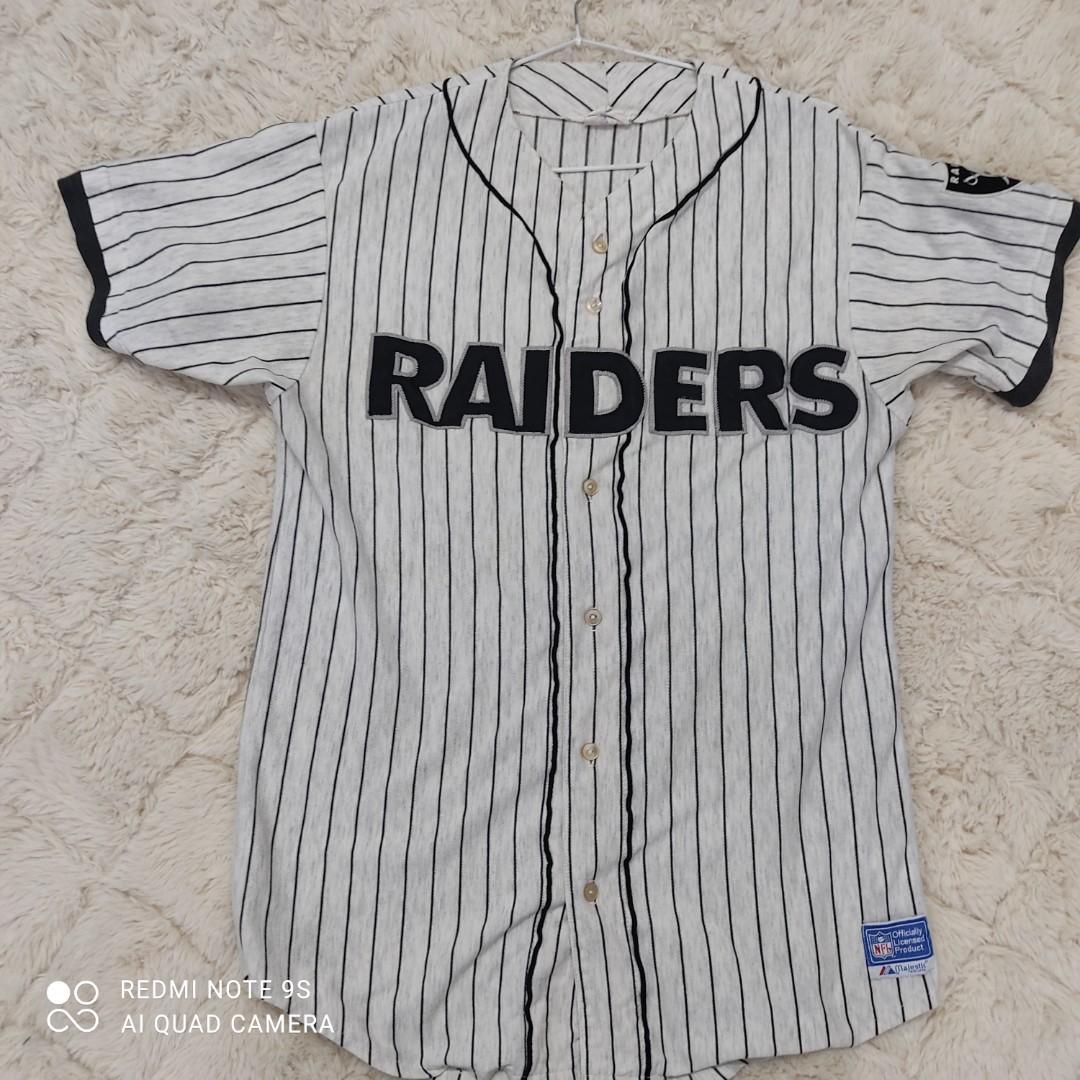 Vintage Starter Oakland Raiders Baseball Jersey XLarge