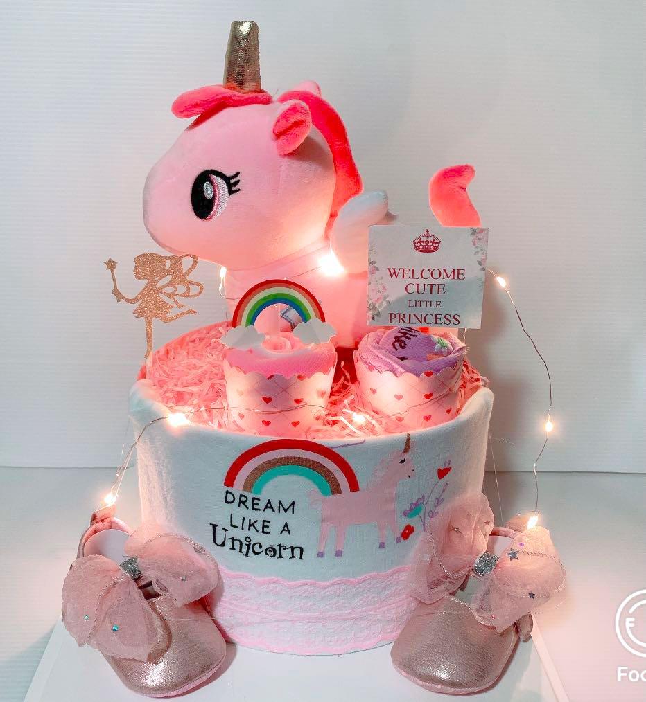 Ready stock Unicorn Diaper Cake