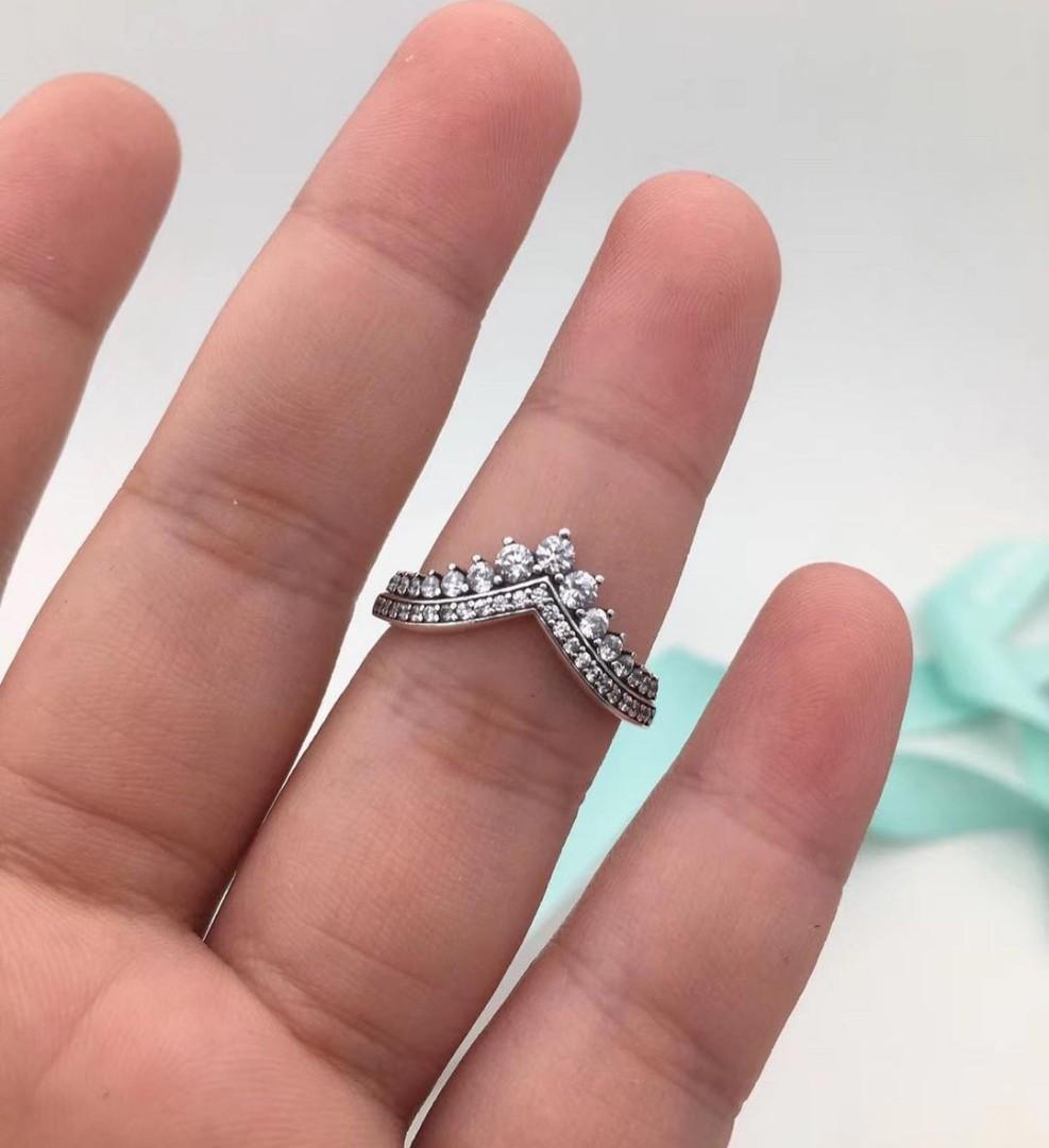 Pandora women's princess store wish ring