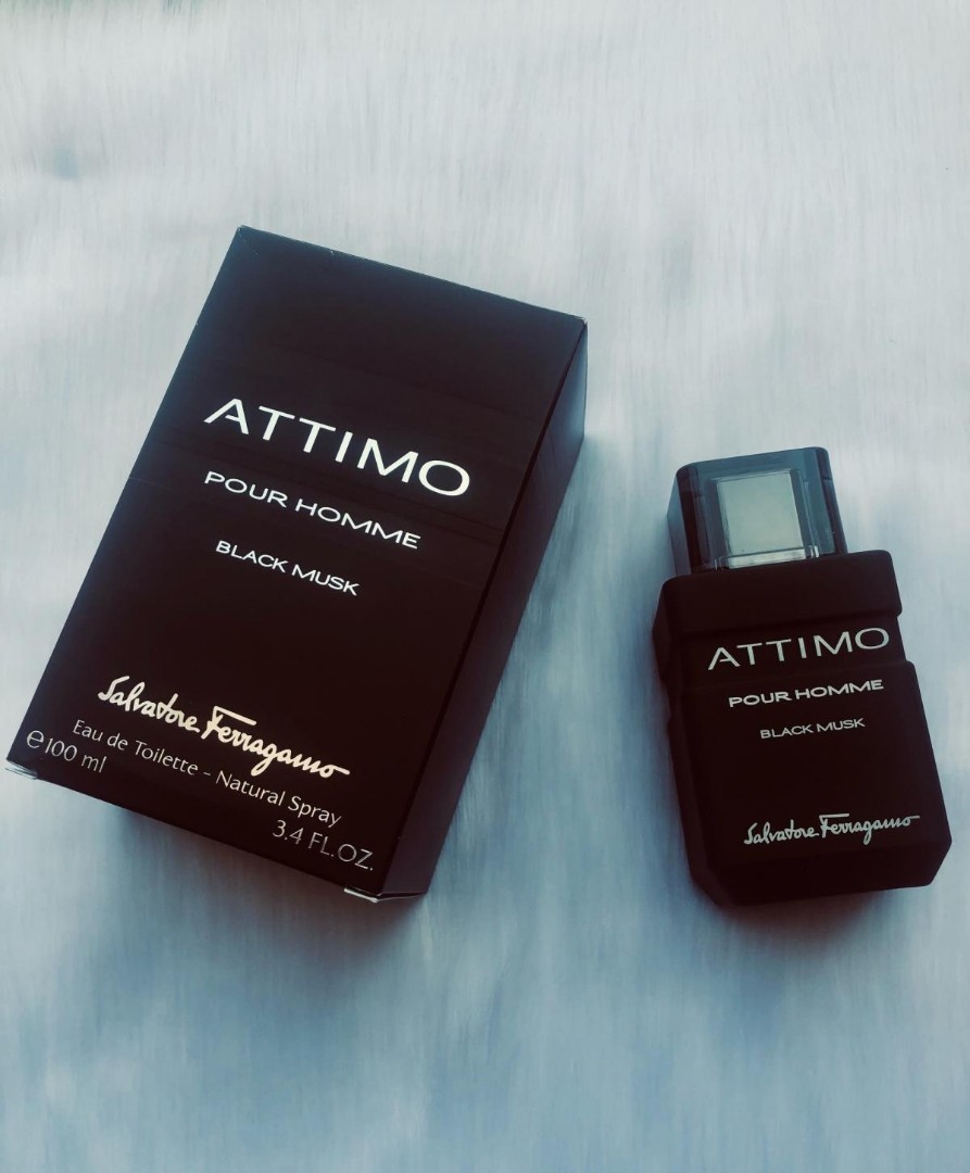 SALVATORE FERRAGAMO ATTIMO BLACK MUSK EDT FOR MEN 100ml Beauty Personal Care Fragrance Deodorants on Carousell