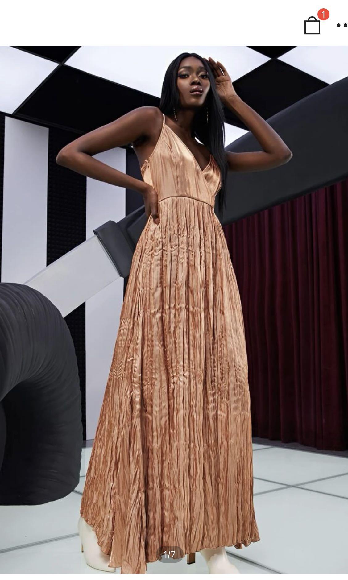 SHEIN Rosegold maxi