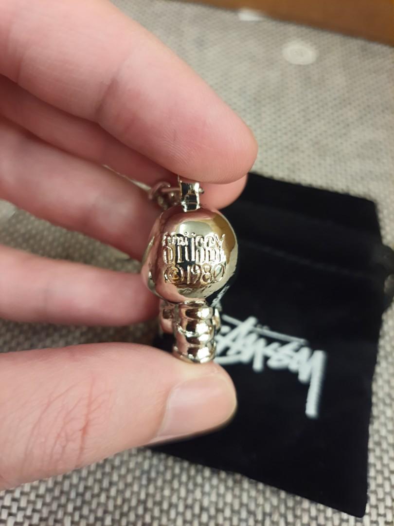 Stussy Skull Keychain, Luxury, Accessories on Carousell