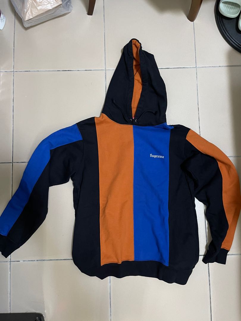 Supreme Tricolor Hooded Sweatshirt M