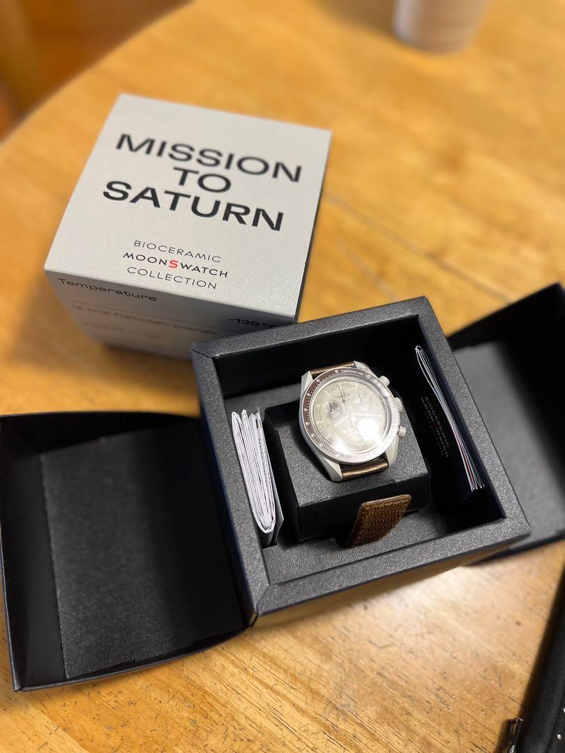 Swatch x Bioceramic Moonswatch mission to Saturn, 名牌, 手錶
