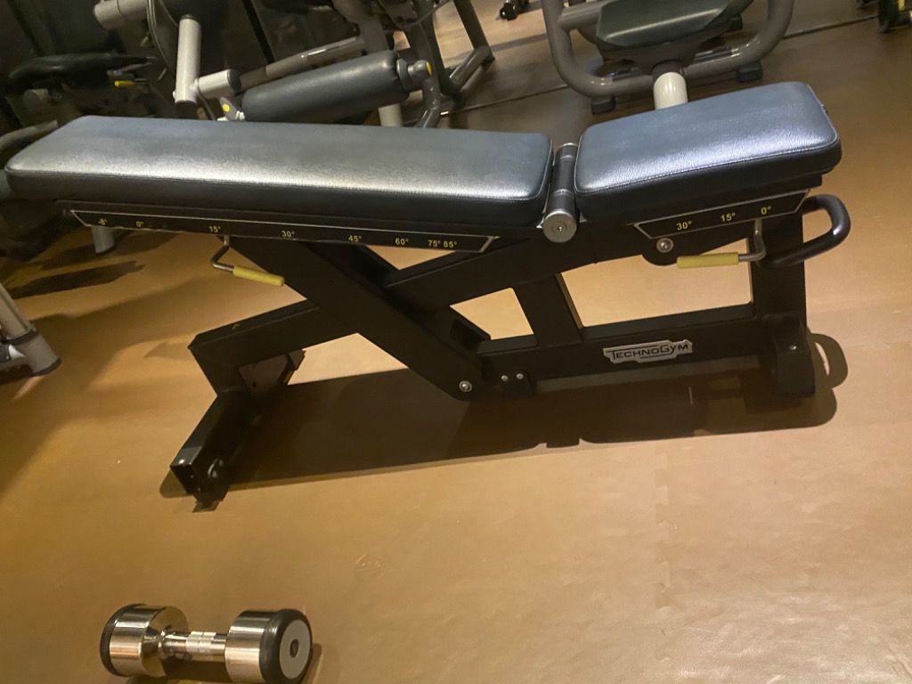 Technogym Adjustable Bench for strength training