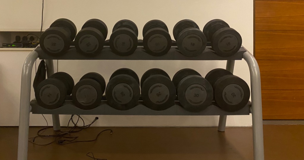 Technogym clearance urethane dumbbells