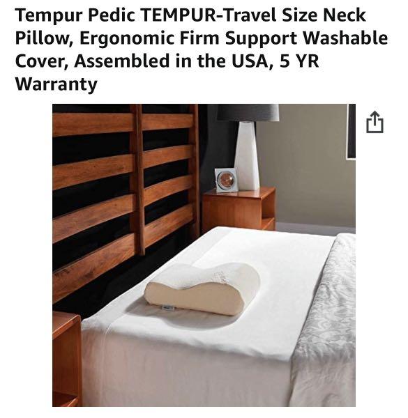 Tempur Travel Pillow, Furniture & Home Living, Bedding & Towels on