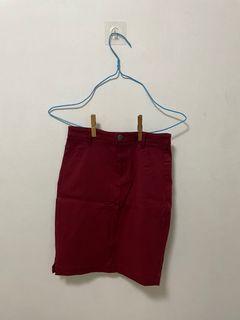 TEMT Maroon Bandage Skirt