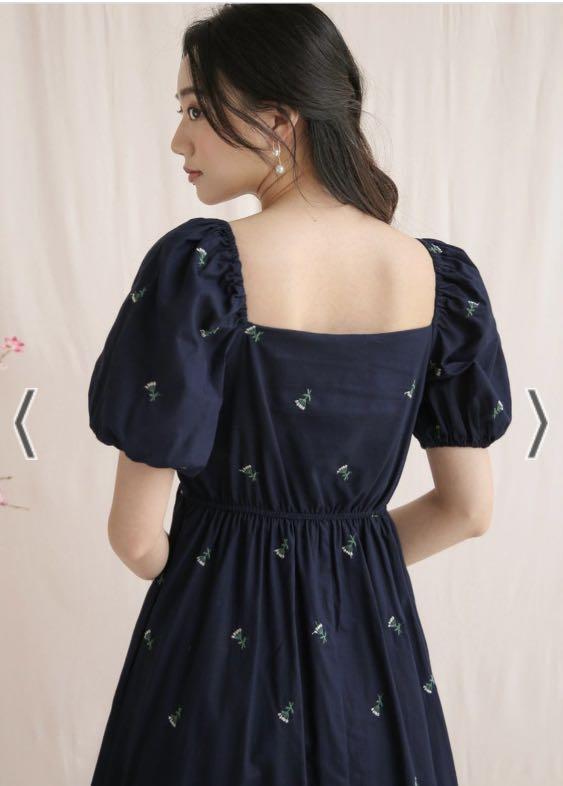 The Willow Label Lou Floral Embroidered Dress (Navy) - Size M, Women's Fashion, Dresses & Sets, Dresses on Carousell The Willow Label Lou Floral Embroidered Dress (Navy) - Size M, Women's Fashion, Dresses & Sets, Dresses on Carousell