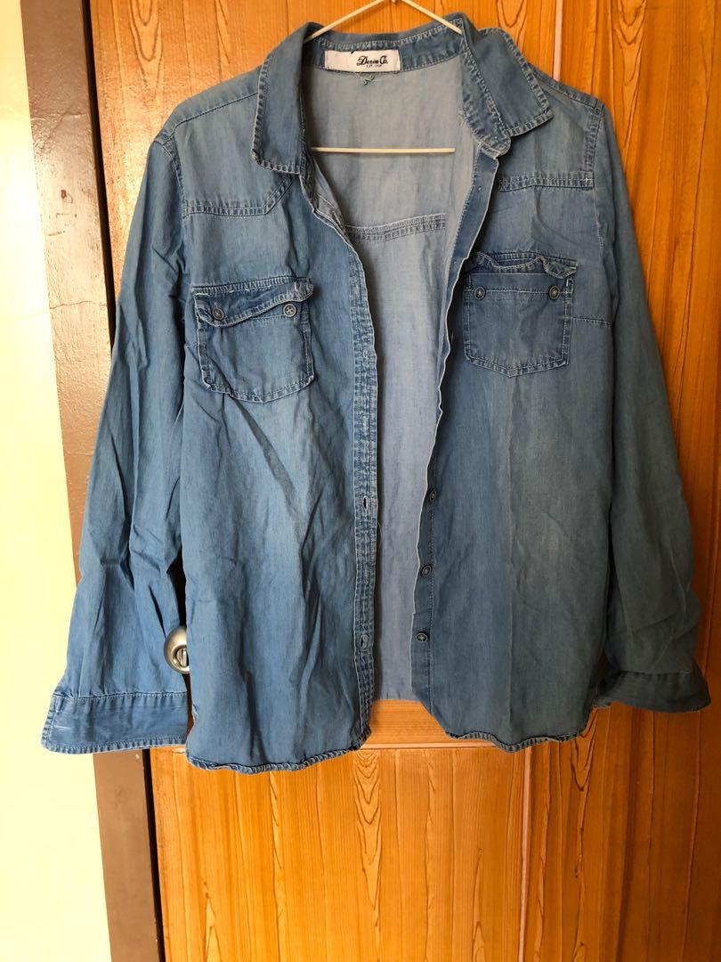 Thin Denim Jacket Polo