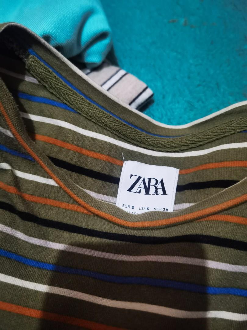 tshirt kaos striped zara, Fesyen Pria 