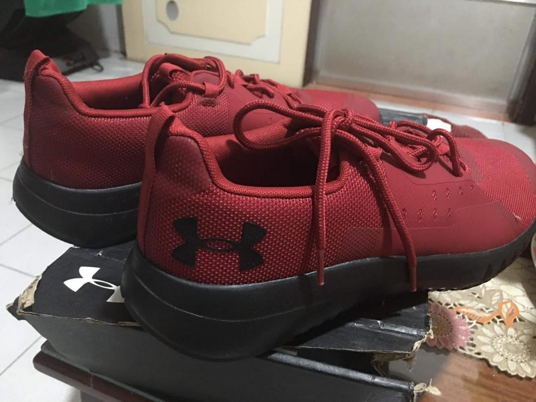 Under armour shoes low cut red discount