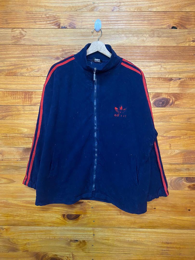 Vintage adidas fleece shop jacket