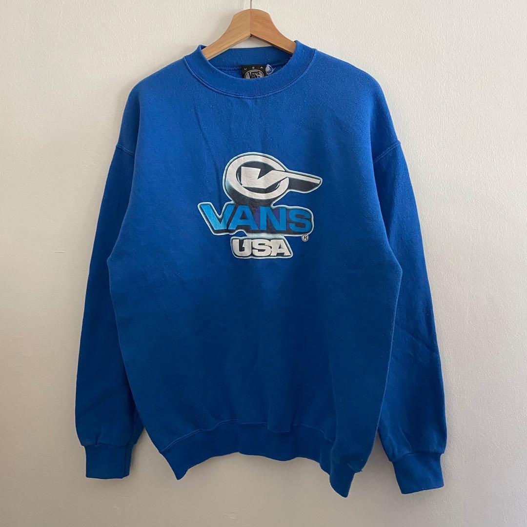 Vintage Vans Usa Sweatshirt Crewneck Men s Fashion Coats Jackets and Outerwear on Carousell