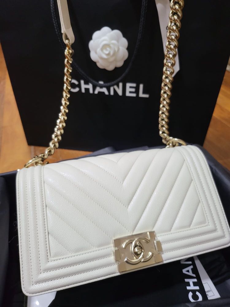 Túi Chanel Messenger Boy Mini Bag White Cao Cấp  Mikiishop