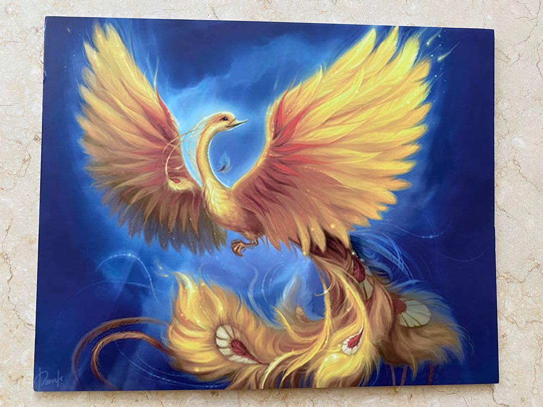 Yellow Phoenix photo print on foam frame, Hobbies & Toys, Stationery &  Craft, Art & Prints on Carousell