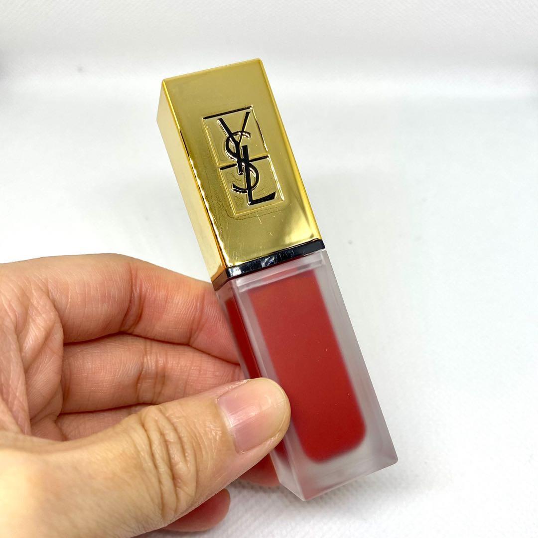 Ysl Red Tribe YSL 絲霧啞光唇釉6ml #12 Red Tribe, 美容＆