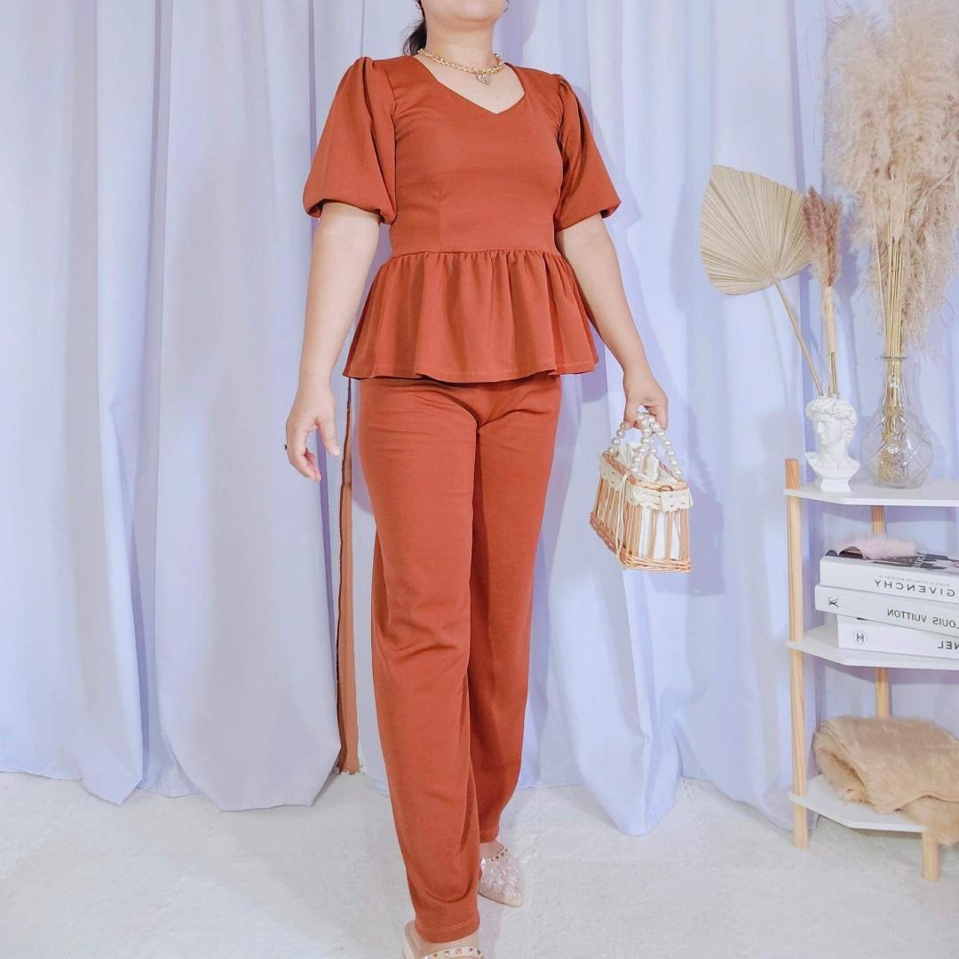 ZELDA PLUS SIZE COORDINATES (Category: Sets or Coordinates) located in Cainta. Submitted by agirlnamedkatkatII (Listing ID 1163313288, Image 3). Description: ZELDA PLUS SIZE COORDINATES P380.00 Size: XL-XXL (36-40waistline) Fabric: Crepe Mode'sl height: 5'4 plus 2inches heels (5'6) Note: Please provide 2nd and 3rd color options..