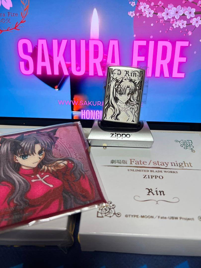 🔥ZIPPO🔥.2010年日版Fate/Stay Night劇場版凜鍍銀絕版打火機, 興趣及