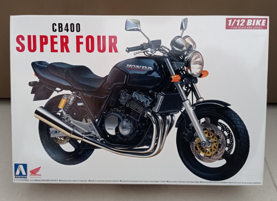 Plastic Model Kit from Japan Aoshima 1/12 BIKE Honda CB400 Super Four Black 