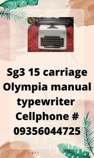 15carriage Olympia manual