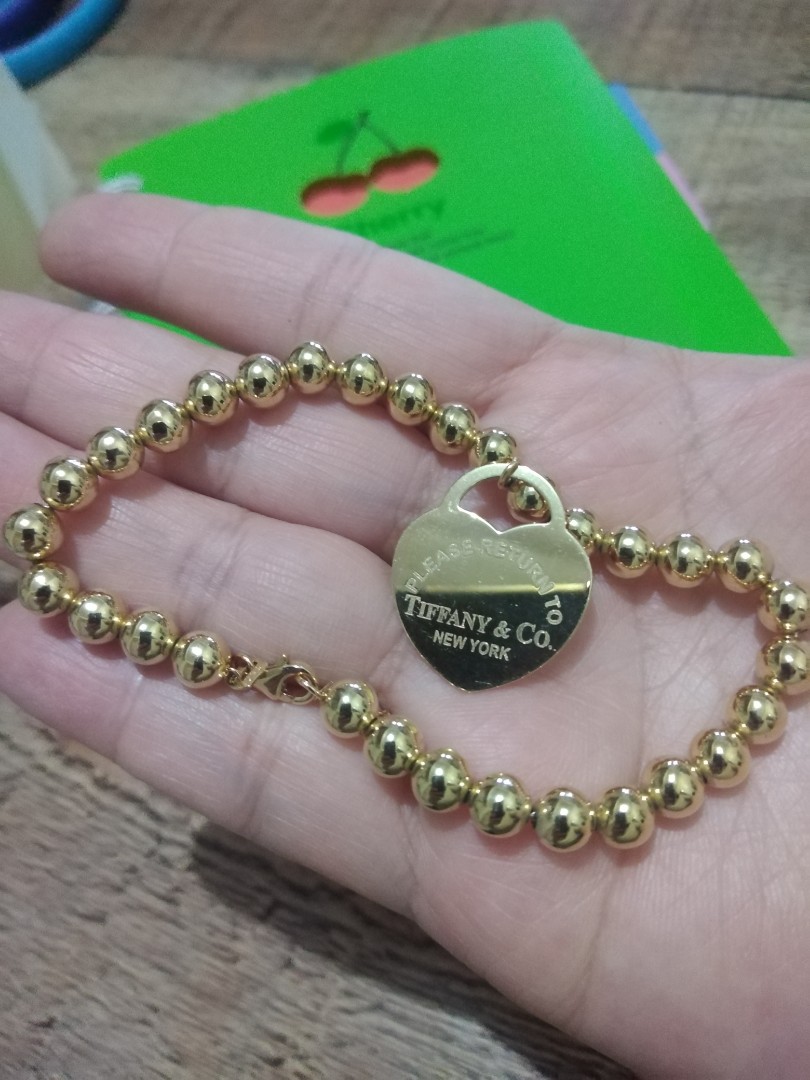 18k Gold Tiffany Co bubble bracelet