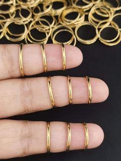18K Saudi Gold lightweight ring