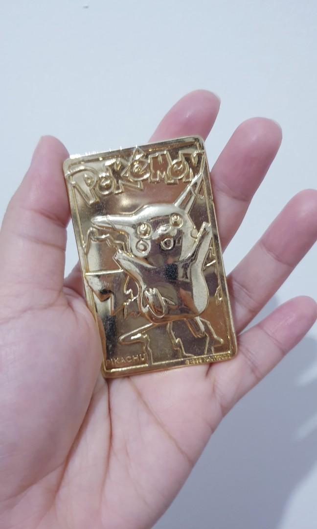 1999 Pokemon Nintendo Limited Edition 23K Gold-Plated Trading Card Mouse  Pikachu, Hobbies & Toys, Memorabilia & Collectibles, Vintage Collectibles  on Carousell