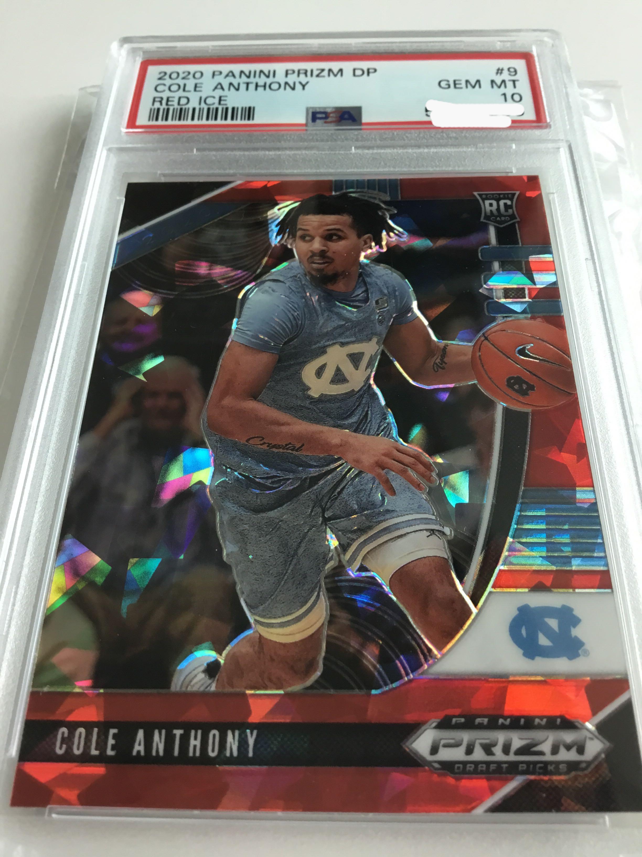 2020 Panini Prizm Draft Picks #9 Cole Anthony Red Ice Prizm