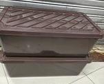 50L under bed storage box (Category: Storage Boxes & Baskets) located in Quezon City. Submitted by uno_store (Listing ID 1158546327, Image 3). Description: 50L under bed storage box brand new durable dimension: L26XW16XH16 inches P 365/box PM for orders and deliveries po! .