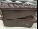 50L under bed storage box (Category: Storage Boxes & Baskets) located in Quezon City. Submitted by uno_store (Listing ID 1158546327, Image 1). Description: 50L under bed storage box brand new durable dimension: L26XW16XH16 inches P 365/box PM for orders and deliveries po! .