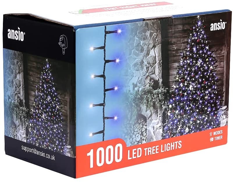 480 LED Christmas Lights Cluster Tree String Fairy Cool White Outdoor 8 Modes 