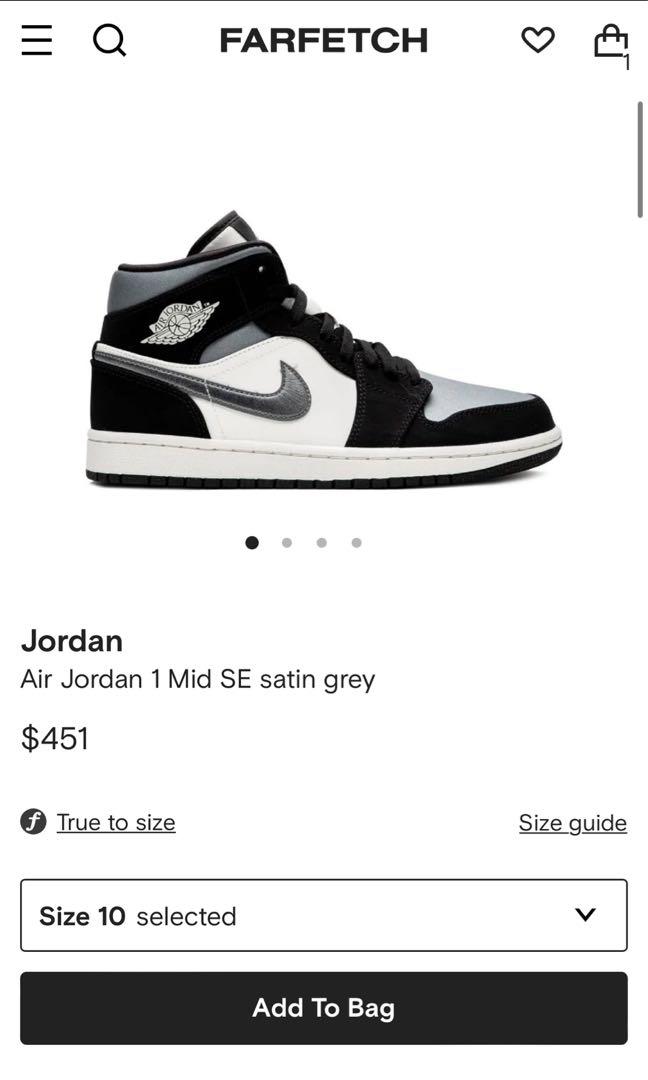 aj1 mid satin grey