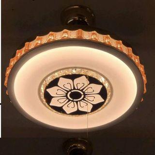A7 Retractable Blades LED Ceiling Fan with Lighting Remote Control Luminous Chandelier Light