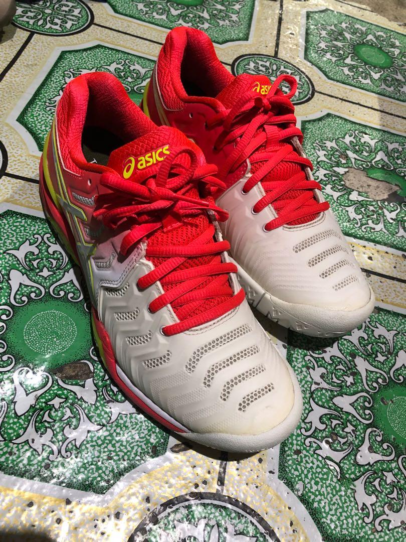 Asics gel resolution 7 safety yellow top