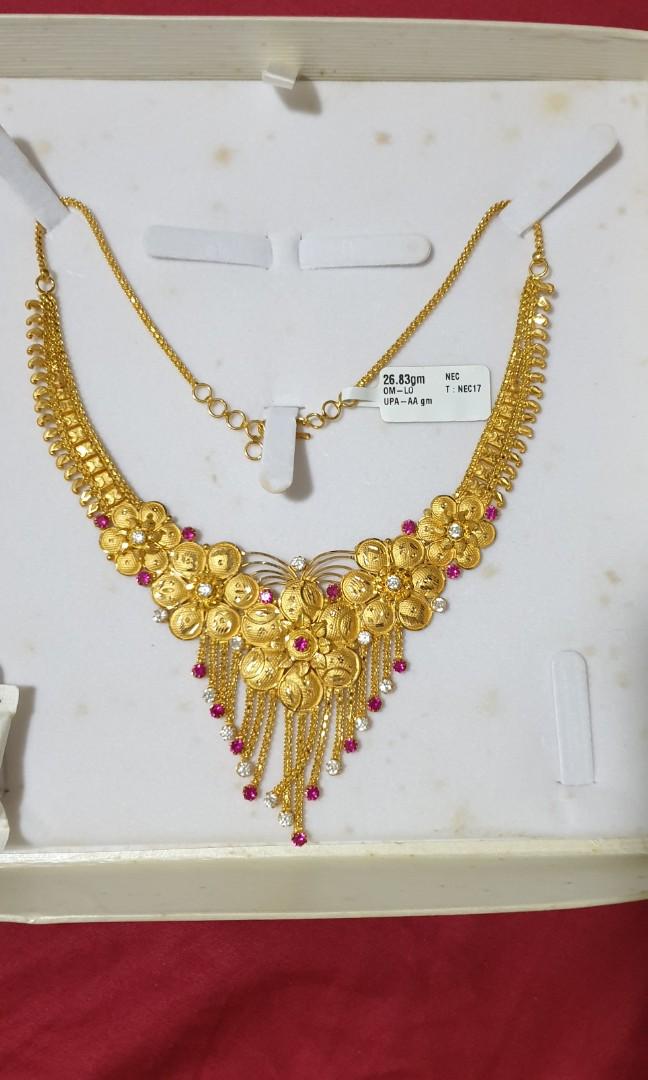 BOMBAY DESIGN SHORT STONE NECKLACE 