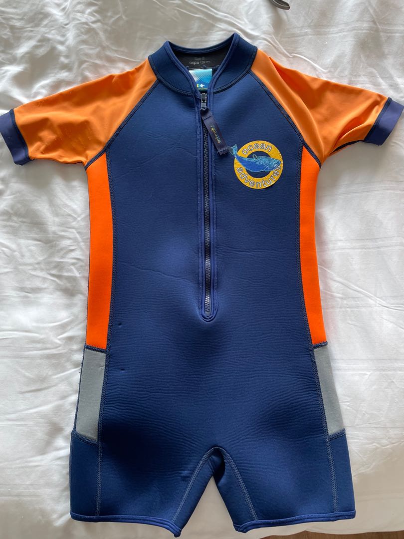 WAWSAM Boys’ Swimming Costume Set – UPF 50+ Long Sleeve Rash Guard & Trunks, 2-Piece Set