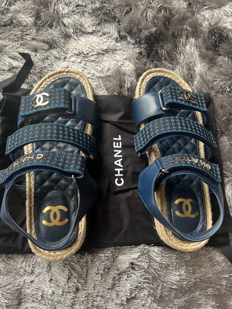 Brand new Chanel Sandals size 39, Luxury, Sneakers & Footwear on Carousell