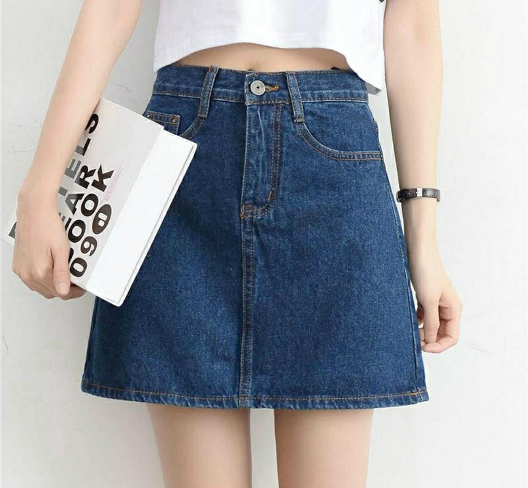 A line sale denim skirt xl