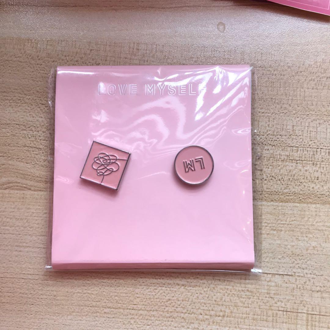 BTS BANGTAN BOYS LOVE MYSELF OFFICIAL GOODS BADGE SET SEALED 