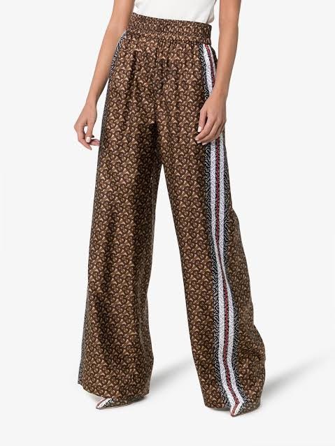 Burberry silk pants hot sale