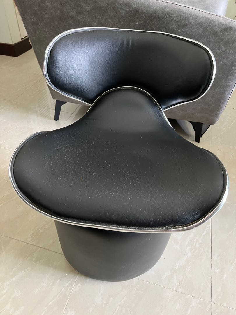 large gray chair