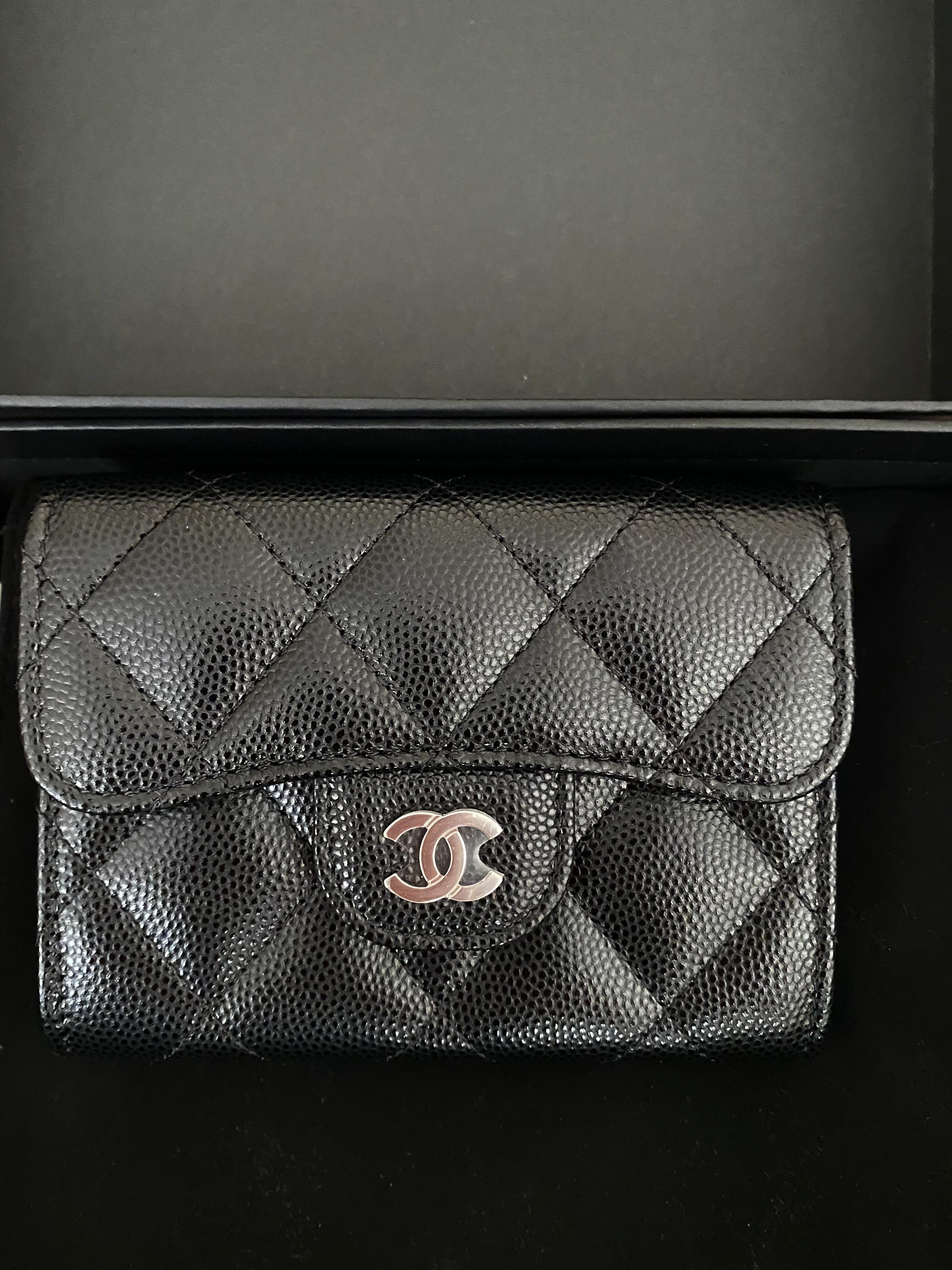 Triomphe leather wallet Celine Black in Leather - 36500571