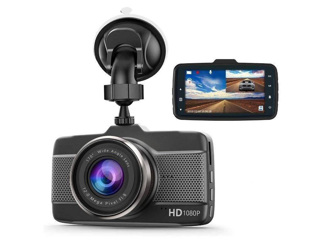 Claoner Dash Cam 1080P Full HD Dashcam Car Camera DVR Dashboard Camera 3" IPS 