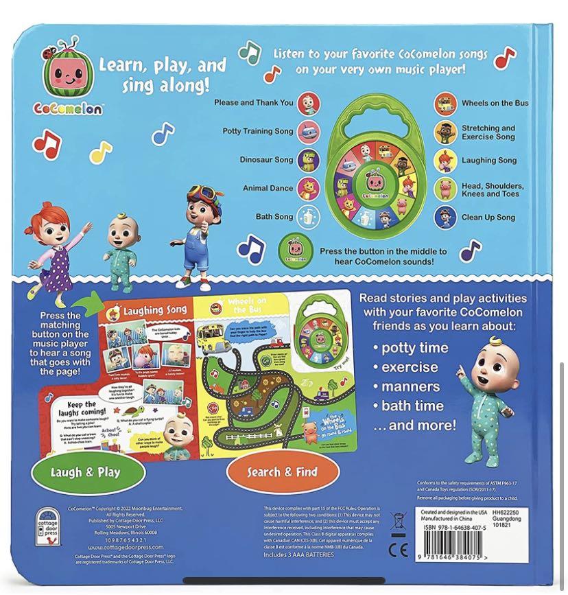 CoComelon Favorite Sing-Along Songs - Children's Deluxe Music Player ...