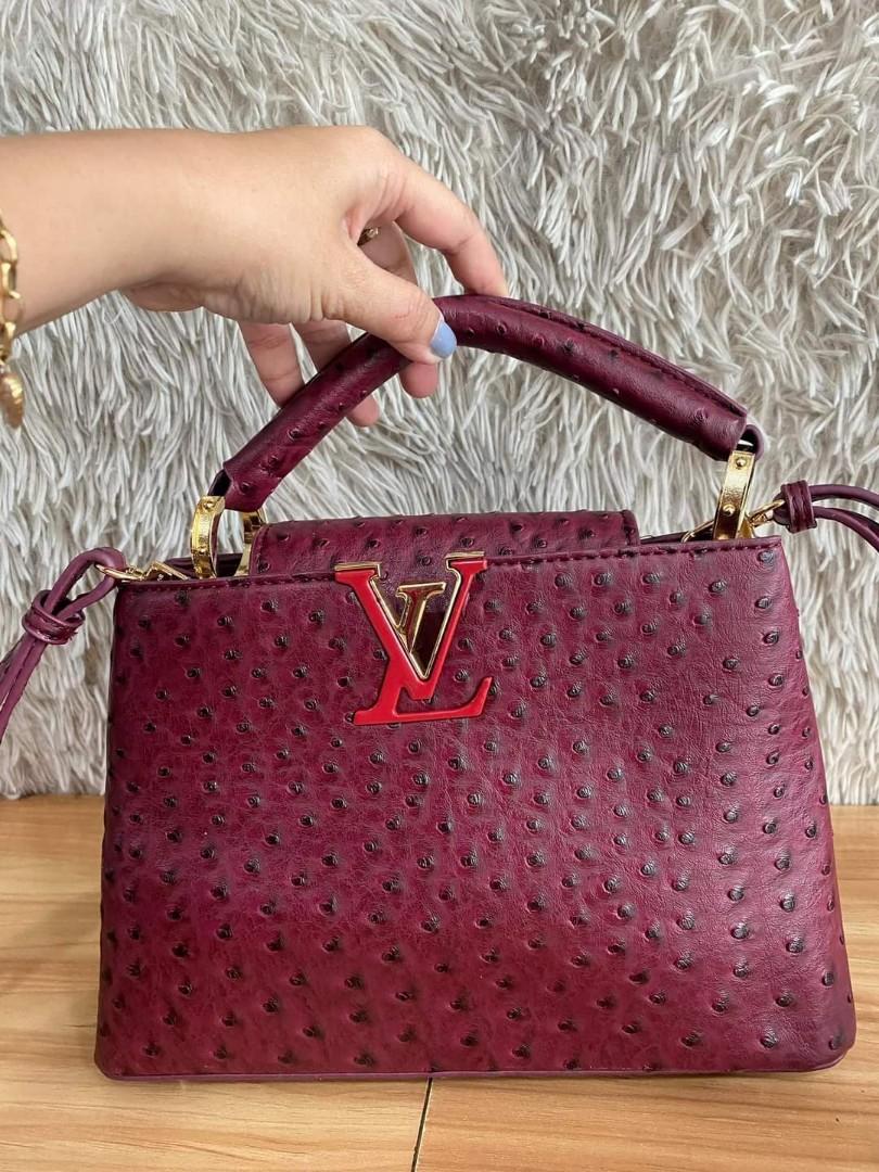 Louis Vuitton Capucines in Ostrich Leather, Luxury, Bags & Wallets on  Carousell