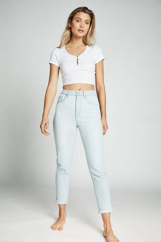 cotton on stretch mom jeans, Women's 